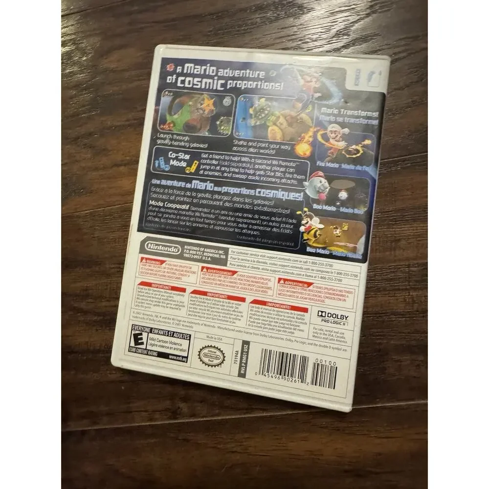 Super Mario Galaxy (Nintendo Wii, 2011) - Complete w/Disc, Case and Manual